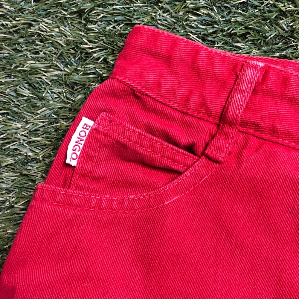 Vintage red Bongo high waisted straight leg jeans - Picture 14 of 14